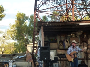 Loved this photo - outback stage with water tower and gum trees in the background.